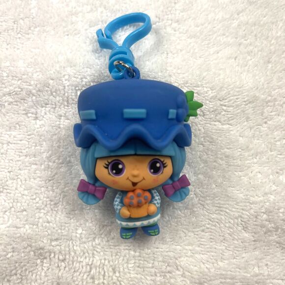 Strawberry Shortcake CheeBee Blueberry Muffin bag clip Keychain Collectible - Picture 3 of 5